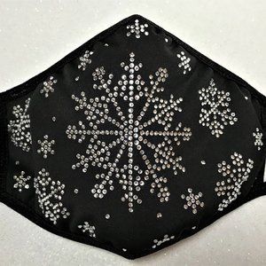 Snowflake Rhinestone Facemasks Bling Facemasks